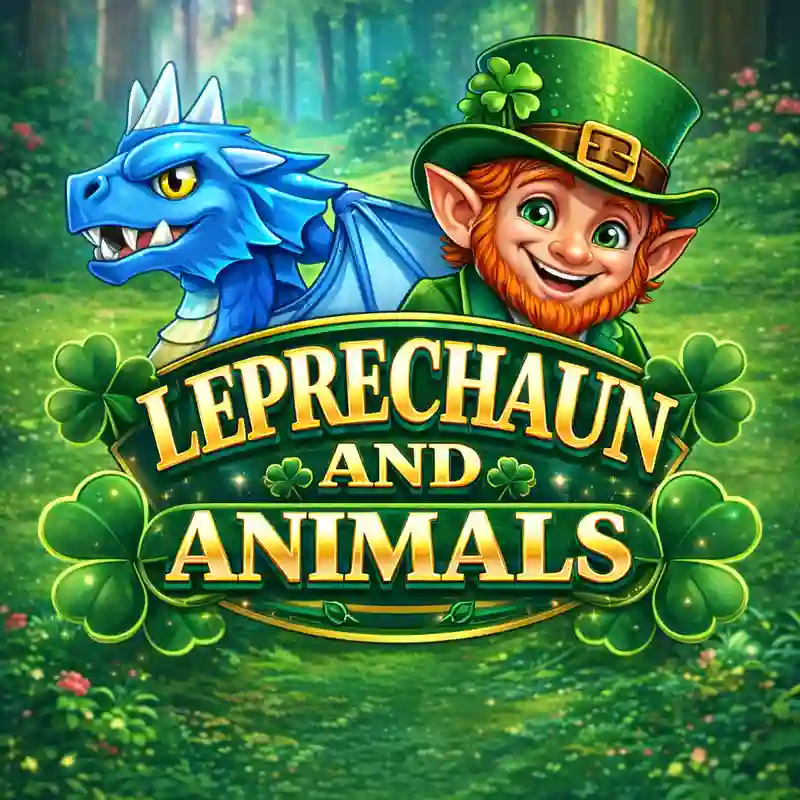 Leprechaun and Animals Slot Game Logo ph2222